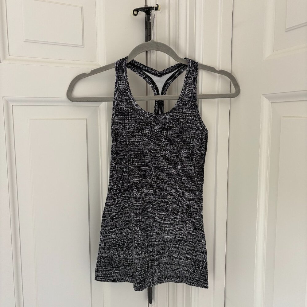 Lululemon Black and White Racerback Tank